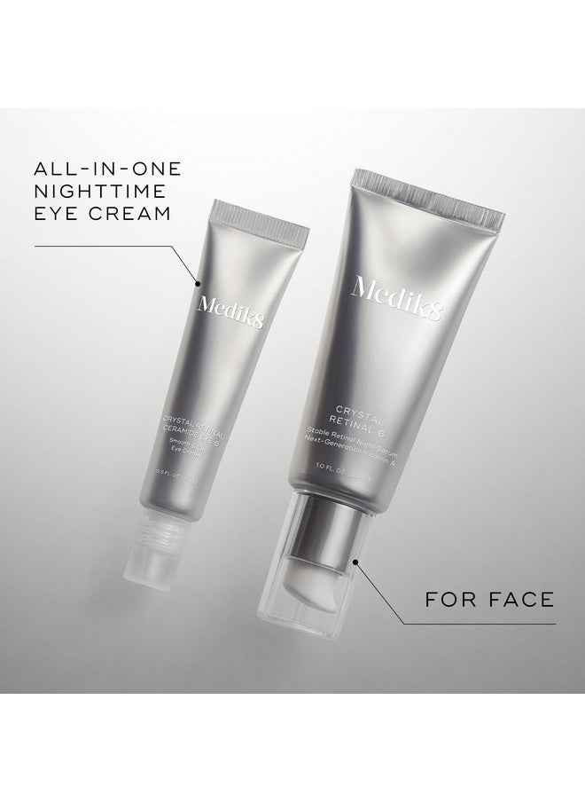 Medik8 Crystal Retinal Ceramide Eye 6 - Gentle Vitamin A Eye Cream - Reduces Appearance of Wrinkles - Perfect for Sensitive Skin - 0.5 oz