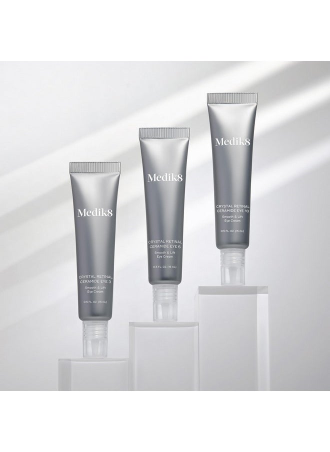 Medik8 Crystal Retinal Ceramide Eye 6 - Gentle Vitamin A Eye Cream - Reduces Appearance of Wrinkles - Perfect for Sensitive Skin - 0.5 oz