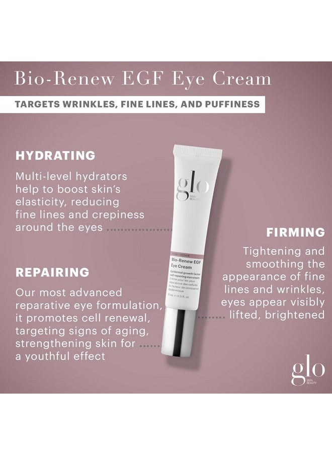 Glo Skin Beauty Bio-Renew EGF Eye Cream - Epidermal Growth Factor Cell Repairing Eye Cream, Combats Signs of Aging By Repairing, Hydrating & Firming Skin
