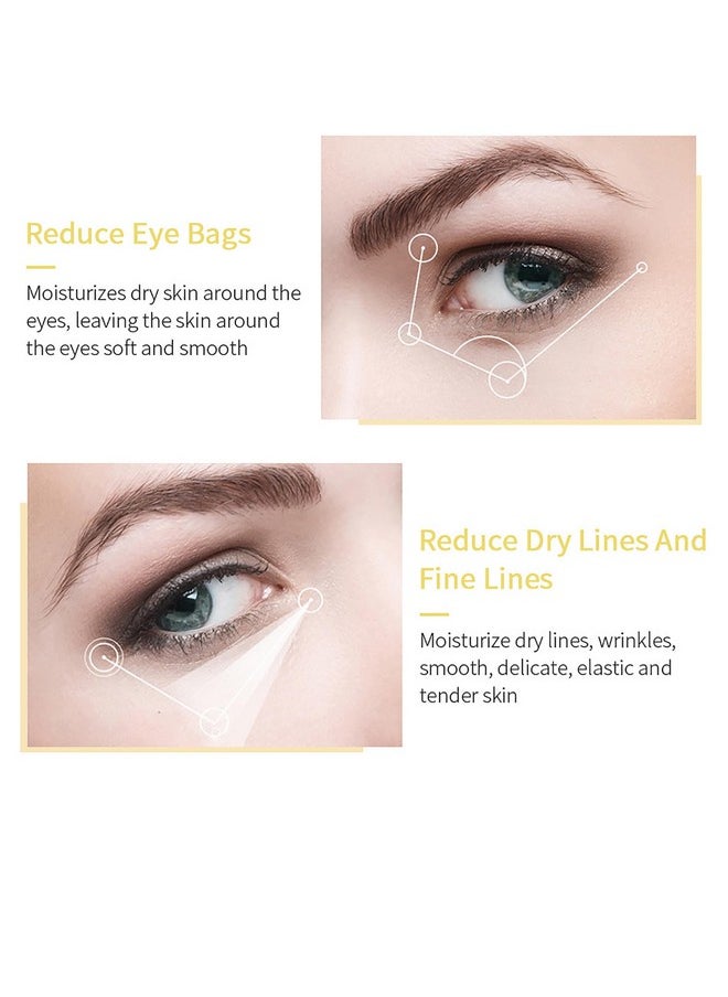 Grospe Banana Bright Eye Cream, Anti Aging Eye Cream with Squalane Dark Circle Under Eye Cream for Puffiness & Bags Moisturizing Firming & Wrinkle Repair Eye Treatment for Women & Men - 0.71 Fl Oz