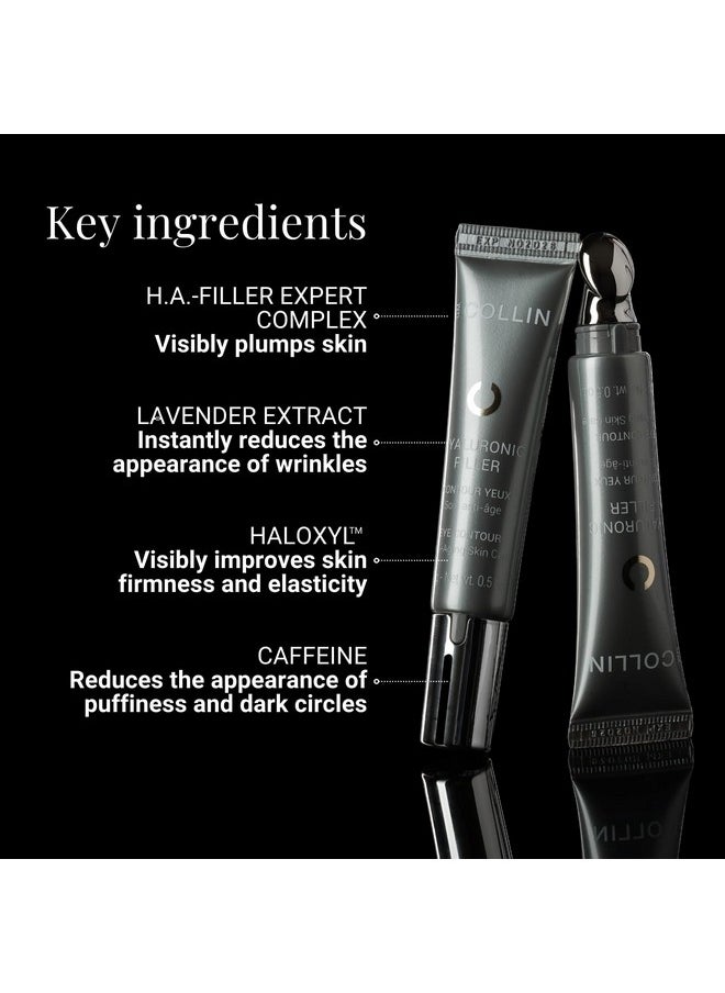 G.M. COLLIN Hyaluronic Filler Eye Contour | Revitalizing Anti-Aging Eye Cream for Visibly Reducing Wrinkles | With Hyaluronic Acid and Caffeine