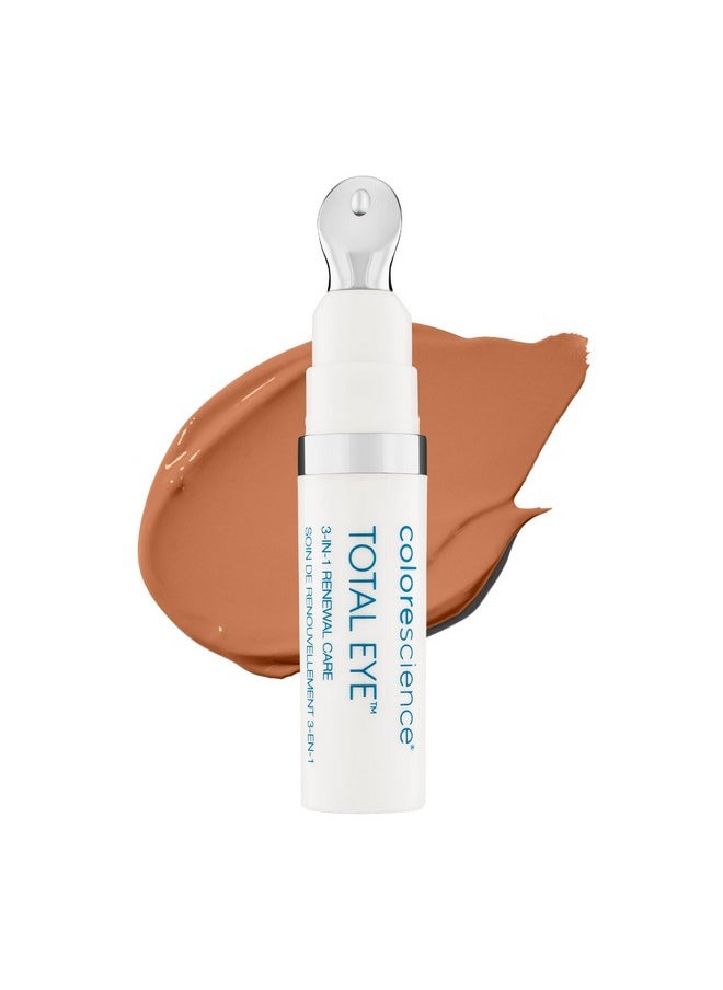 Colorescience Total Eye 3-in-1 Anti-Aging Renewal Therapy for Wrinkles & Dark Circles, SPF 35, Deep