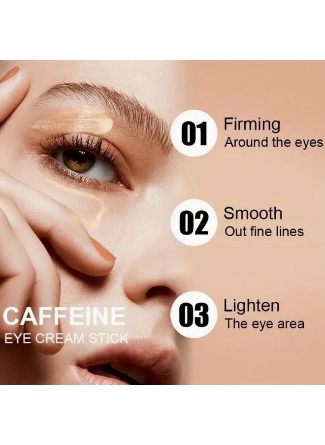 Rozino Caffeine Eye Stick, Under Eye Balm With Retinol & Plant Extracts for Eye Bag Relief, Dark Circles & Puffiness, Brightening, Toning & Hydrating, Korean Skin Care, Fast Results (.10 oz)