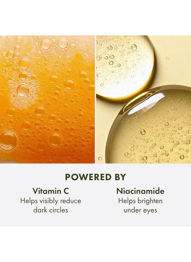 Origins GinZing Brightening Eye Cream | Visibly Reduces Dark Circles Instantly & Over Time | With Vitamin C & Niacinamide, 0.5 Fl Oz