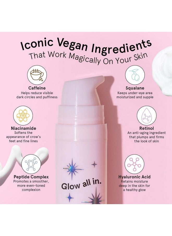 grace & stella Under Eye Cream Anti Aging - Brigthening Cream with Retinol & Caffeine - Reduce Dark Circles, Wrinkles, Puffiness - with Niacinamide, Peptides - Vegan Skincare - Free(0.5 fl.oz / 15ml)