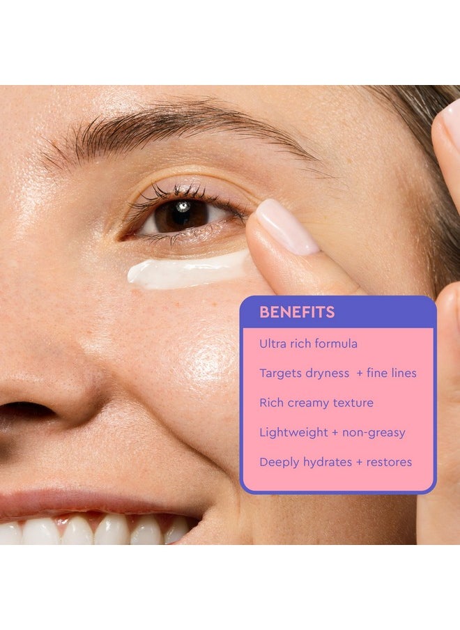 BYOMA Barrier Repair Eye Cream - Hydrating Eye Cream Increases Firmness + Elasticity - Strengthens Skin Barrier - .67 fl.oz