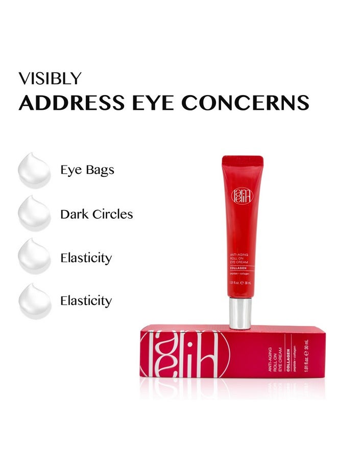 Lamelin Eye Cream Roller, Collagen & Peptides for Total Eye Lift, Rapid Wrinkle Repair, Dark Circle & Under Eye Bag Treatment, Anti-Aging & Hydrating Formula, 1.01 Fl Oz. Made In Korea....