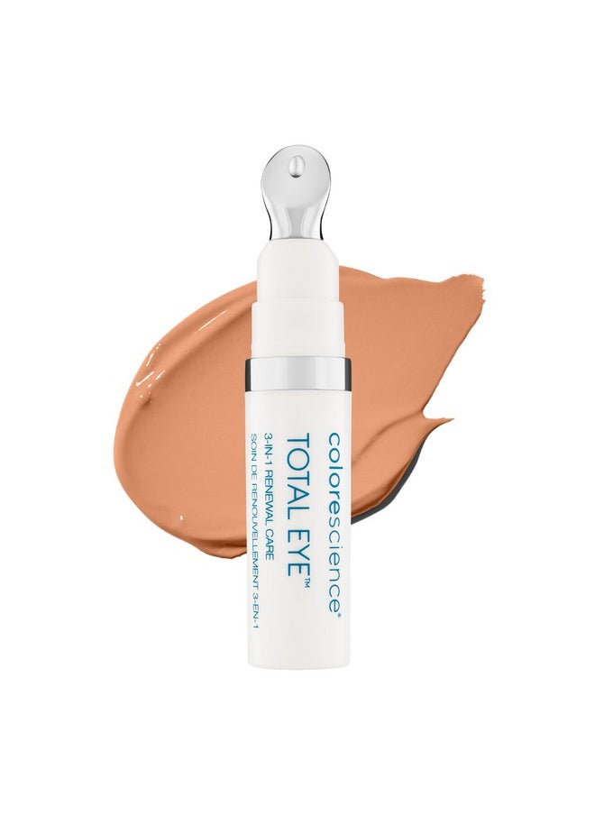 Colorescience Total Eye 3-in-1 Anti-Aging Renewal Therapy for Wrinkles & Dark Circles, SPF 35, Tan