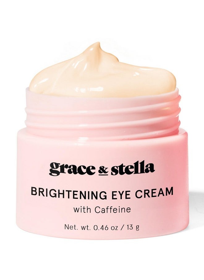 Grace & Stella Under Eye Cream - Caffeine Anti Aging & Brightening - Dark Circles, Wrinkles, Puffiness & Bags - Made in USA, Vegan (0.46 oz/13 g)