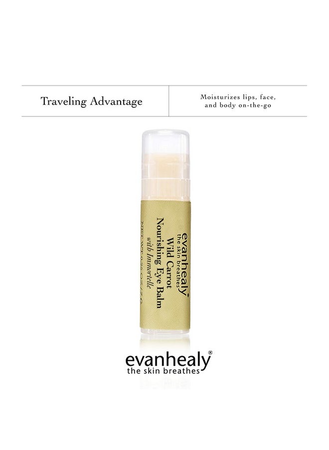 evanhealy Wild Carrot Immortelle Eye Balm | Organic Travel Moisturizer Stick | Hydrating Balm to Brighten Skin Around Eyes, Face, & Body | On the Go Moisturizer