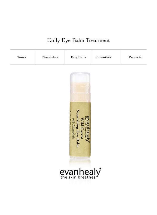 evanhealy Wild Carrot Immortelle Eye Balm | Organic Travel Moisturizer Stick | Hydrating Balm to Brighten Skin Around Eyes, Face, & Body | On the Go Moisturizer