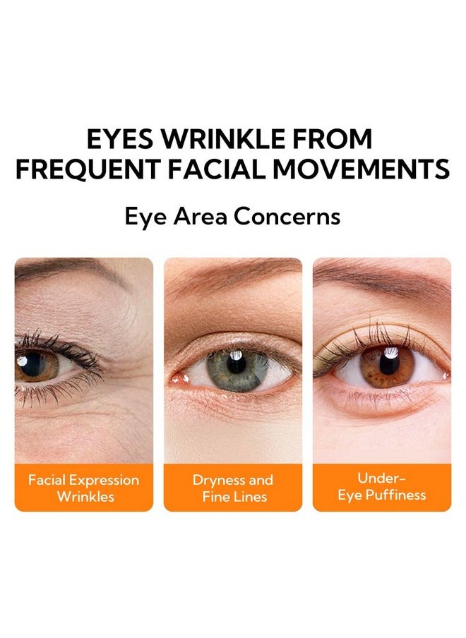 LANBENA Vtamin C Eye Cream for Wrinkles,Under Eye Cream for Dark Circles,Caffeine Eye Cream Anti Aging Brightener,Eye Serum for Women and Man.