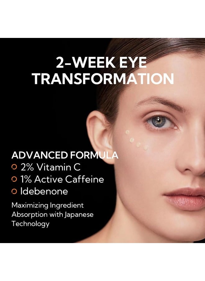 LANBENA Vtamin C Eye Cream for Wrinkles,Under Eye Cream for Dark Circles,Caffeine Eye Cream Anti Aging Brightener,Eye Serum for Women and Man.