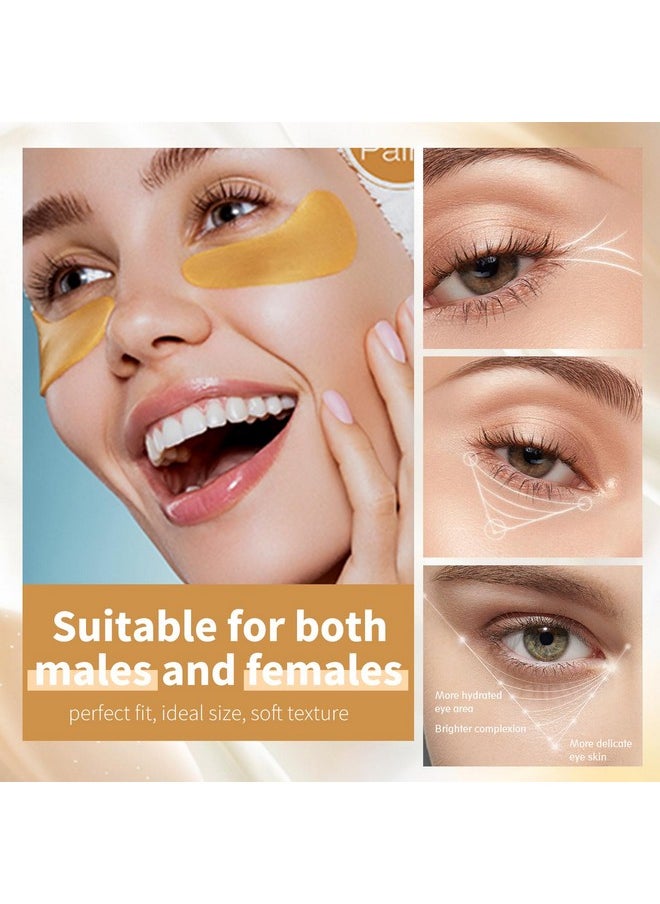 MOND'SUB Premium Under Eye Patches, Gel Eye Patches Hydrating & Refresh for Puffy Eyes, Under Eye Bags & Dark Circles, Natural Collagen Eye Gels Pads, Crystal Anti-Aging Eye Mask (Yellow)
