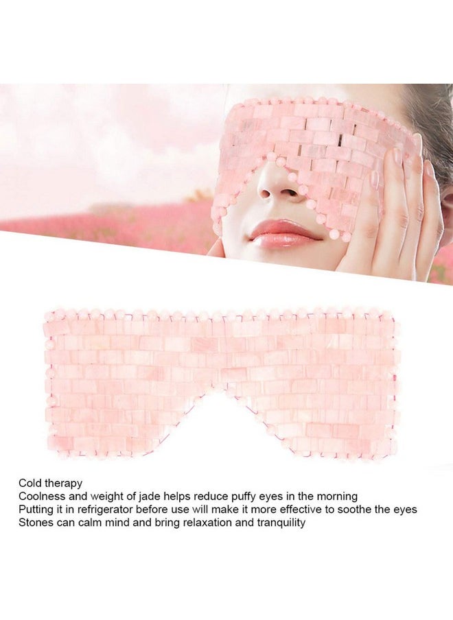 Eye Mask, Jade Stone Eye Mask, Cooling Eye Treatment for Puffy Eyes Dark Circles Soothe Eye Cover for Sleeping for Women for Sleeping Masks Sleep-Masks Eye Fatigue( Crystal)