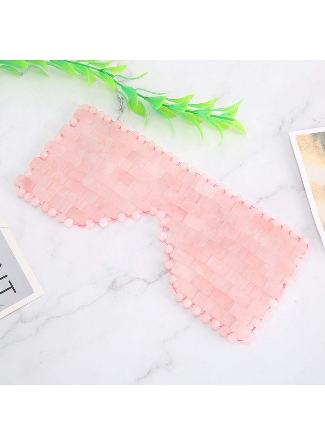 Eye Mask, Jade Stone Eye Mask, Cooling Eye Treatment for Puffy Eyes Dark Circles Soothe Eye Cover for Sleeping for Women for Sleeping Masks Sleep-Masks Eye Fatigue( Crystal)
