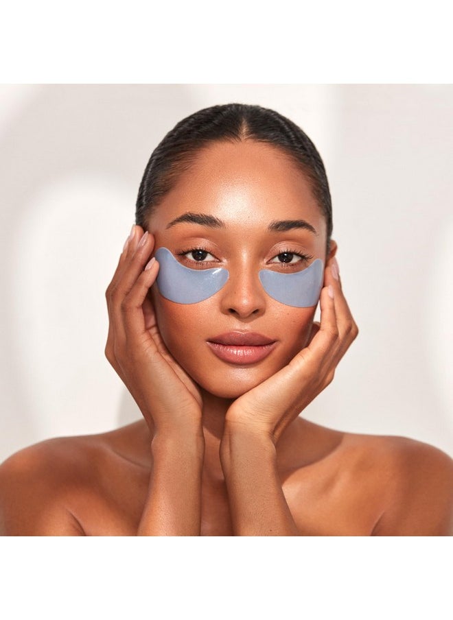 111SKIN Cryo De-Puffing Eye Mask, Hydrating Under Eye Patches for Puffy Eyes & Dark Circles with Seaweed Extract, Vit E & Peptide Complex, Nourishing Formula for Fine Lines & Puffiness, 8 Pairs, Blue