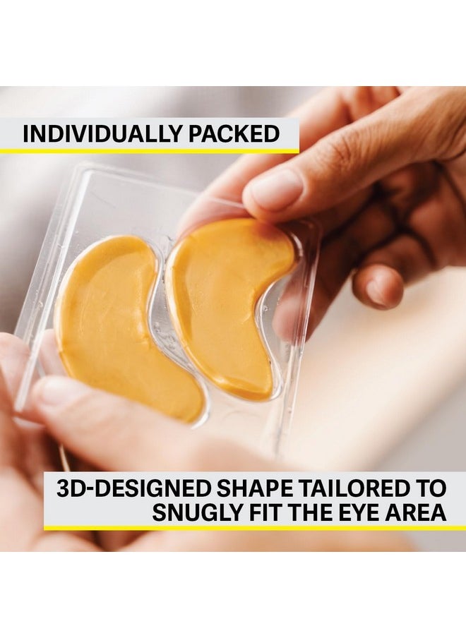 Zest 50 Pairs 24k Gold Gel Crystal Collagen Eye Mask - Under Eye Pads for Moisturizing, Reducing Fine Lines, Dark Circles & Puffy Eyes Patch for Women and Men