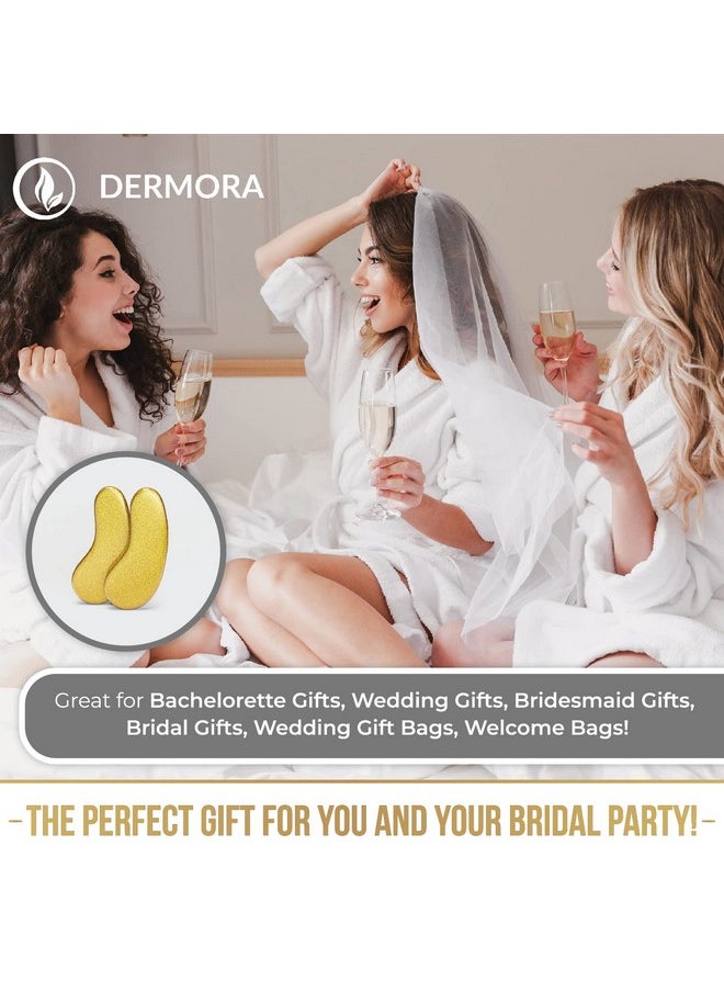 DERMORA Golden Glow Under Eye Patches (15 Pairs Eye Gels) - Rejuvenating Treatment for Dark Circles, Puffy Eyes, Refreshing, Revitalizing, Travel, Wrinkles