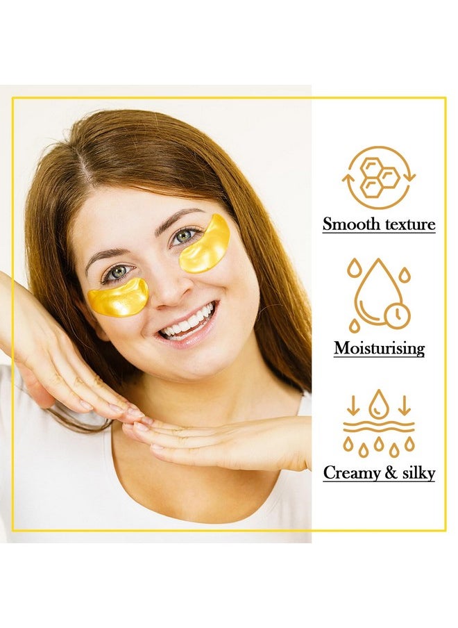 30PCS Lip Mask & Under Eye Patches Skincare Set,Moisturizing Gold Under Eye Masks,Pink Lip Masks Skin Care Set for Lip & Eye Skin