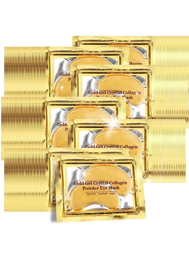 YMEYFAN 24K Gold Under Eye Patches, 100 Pairs Gold Collagen Under Eye Mask Skincare for Puffiness Eyes Dark Circles Treatments, Rreduce Wrinkles Fine Lines Firm Skin, Spa Salon Estheticians Supplies