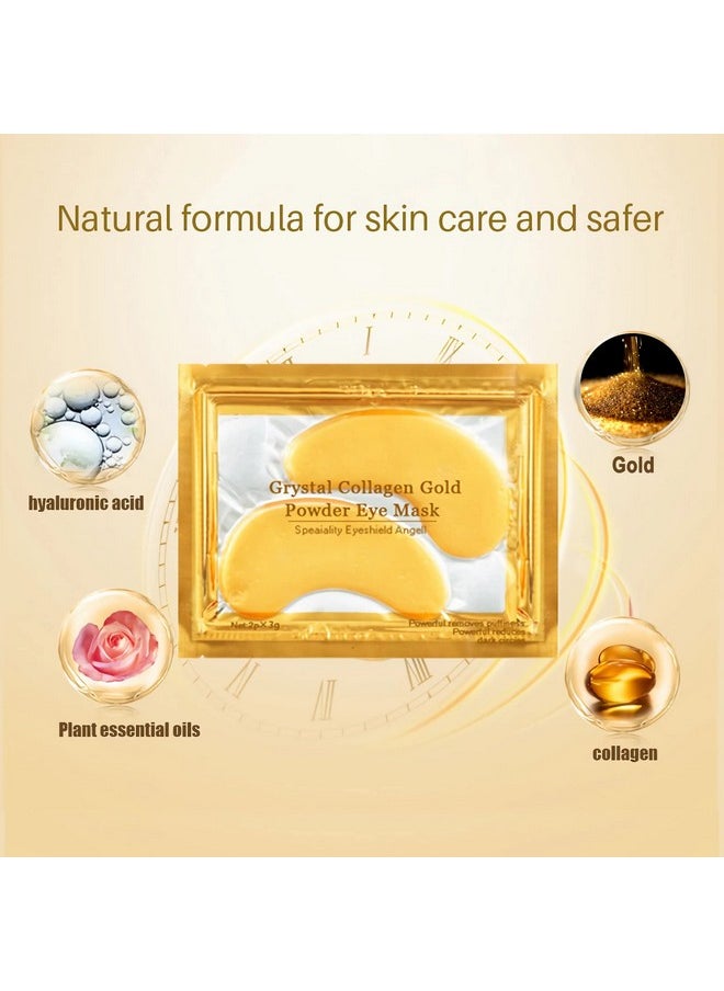 YMEYFAN 24K Gold Under Eye Patches, 100 Pairs Gold Collagen Under Eye Mask Skincare for Puffiness Eyes Dark Circles Treatments, Rreduce Wrinkles Fine Lines Firm Skin, Spa Salon Estheticians Supplies