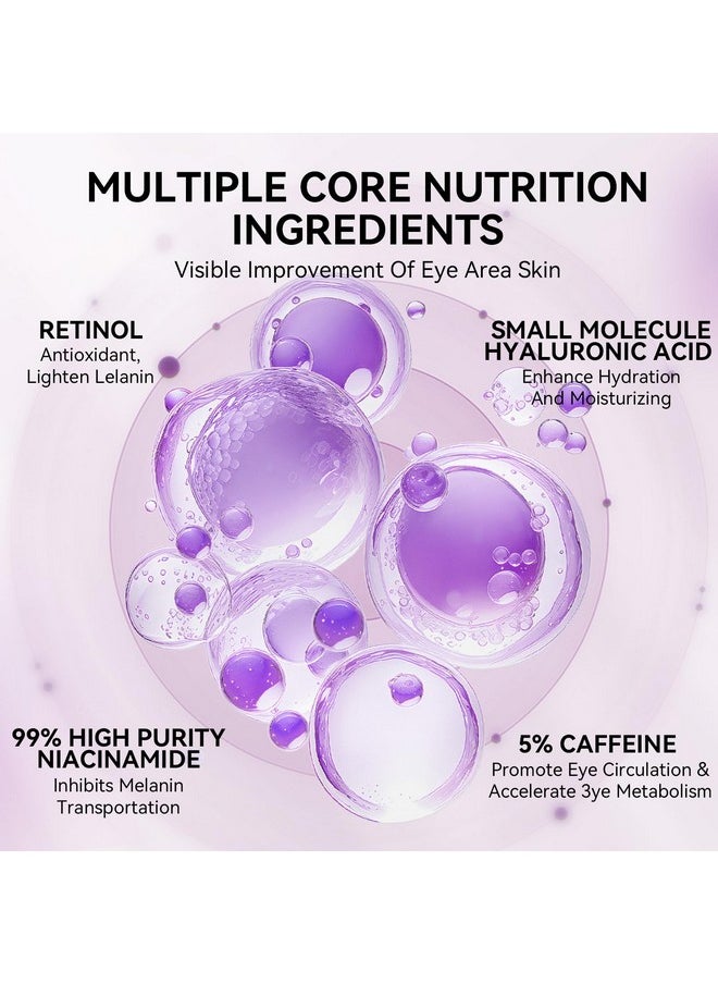LANBENA Retinol Under Eye Patches for Dark Circles and Puffy Eyes, Cooling Eye Masks for Eye Bags, Fine Lines & Wrinkles Reduce, Anti-Aging, Hydra-Gel Collagen-30 Pairs