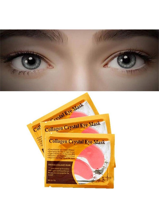 Ruzzut Under Eye Patches - 30 Pairs Collagen Eye Mask Eye Patches for Puffy Eyes and Dark Circles, Anti Aging Moisturizing Gel Eye Pads Under Eye Mask, Pink