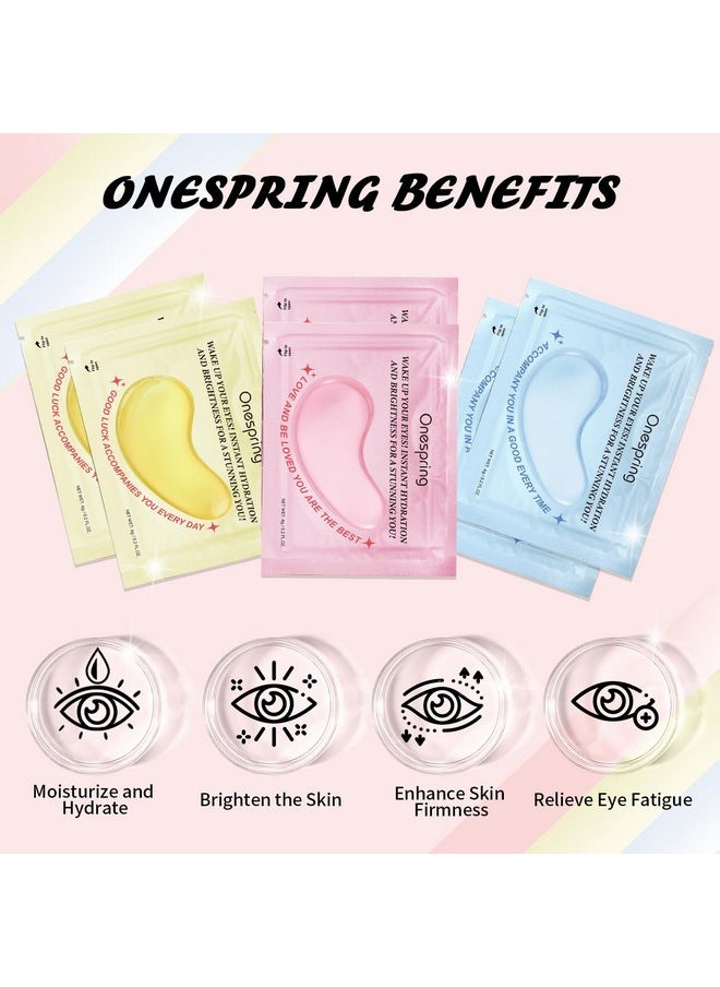 Onespring Eye Masks (24 Pairs) - Gifts for Her - Caffeine, 24K Gold and Retinol Under Eye Patches for Puffy Eyes, Dark Circles & Fine Lines, Bachelorette Party Favors, Birthday, Bridesmaid Gifts