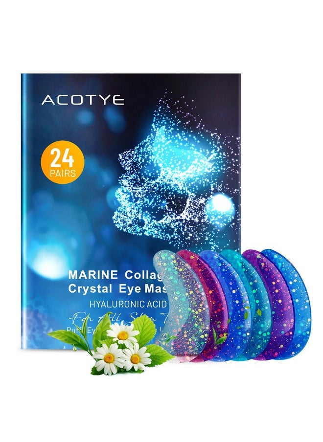 Acotye Under Eye Gel Patches 48PCS for Puffy Eyes and Dark Circles,Hydrating Hyaluronic Acid eye patches, Anti-Aging Under Eye Patches to Soothe Puffiness, Eye Bags and Wrinkles