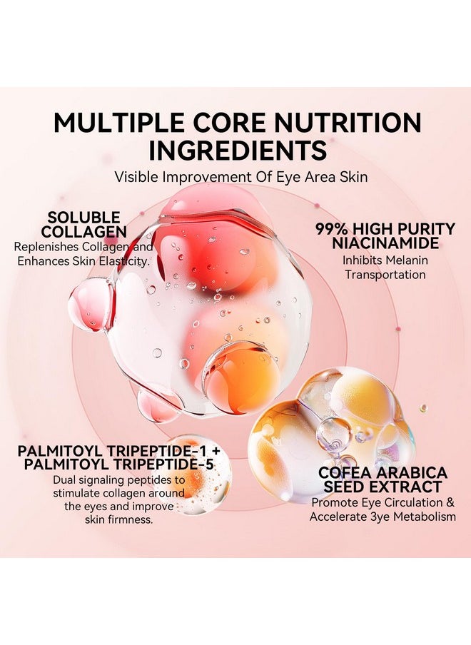 LANBENA Peptides Hydra-Gel Eye Patches for Dark Circles and Puffy Eyes, Reduce Under Eye Bags and Smooth Wrinkles, Anti-Aging, Eye Skin Care Pads With Soluble Collagen and Peptides-30 Pairs