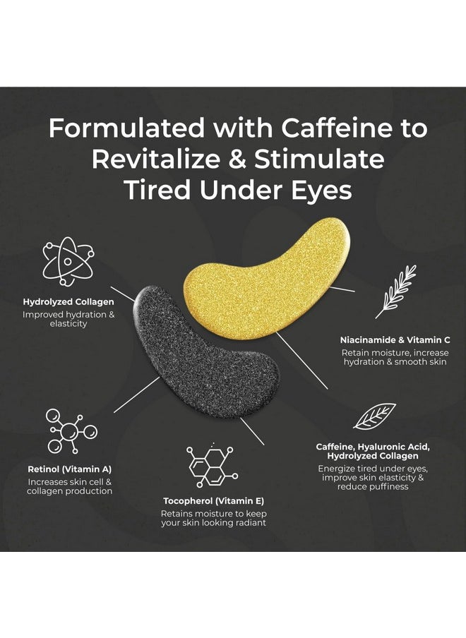 Under Eye Patches for Puffy Eyes and Dark Circles | Infused Gel Mask Patches for Dark Circle Undereye Support of Bags & Puffiness | Ideal for Bridesmaid Gifts & Bachelorette Party | Day and Night