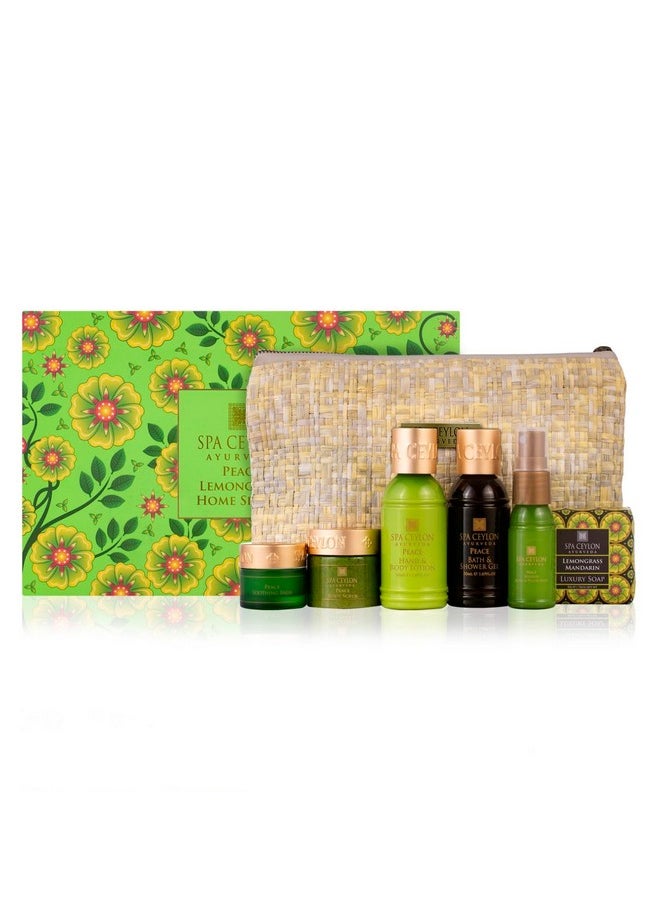 SPA CEYLON PEACE Home Spa Set Ayurvedic Pampering Kit | Calming and Relaxing the Senses | Ayurveda | Body Gifts Set for Valentine Gifting