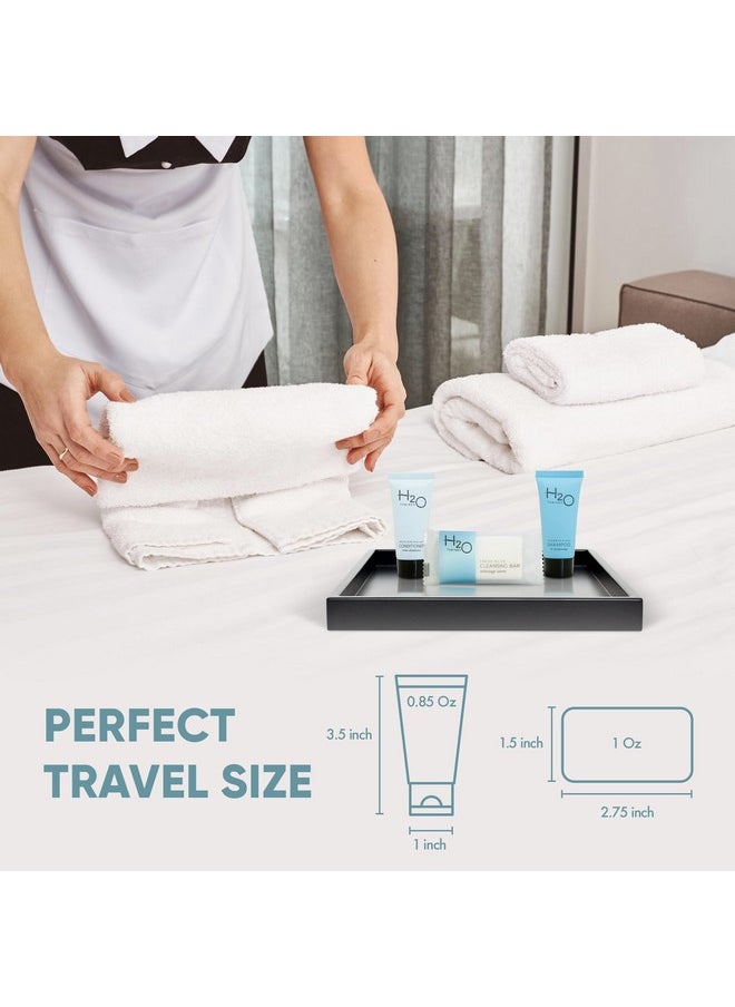 H2O Therapy Soaps & Toiletries Bulk Set | 1-Shoppe Amenities Kit for Hotels & Vacation Rentals | 0.85 oz Shampoo & Conditioner, 1 oz Bar Soap | Travel Size |150 Pieces