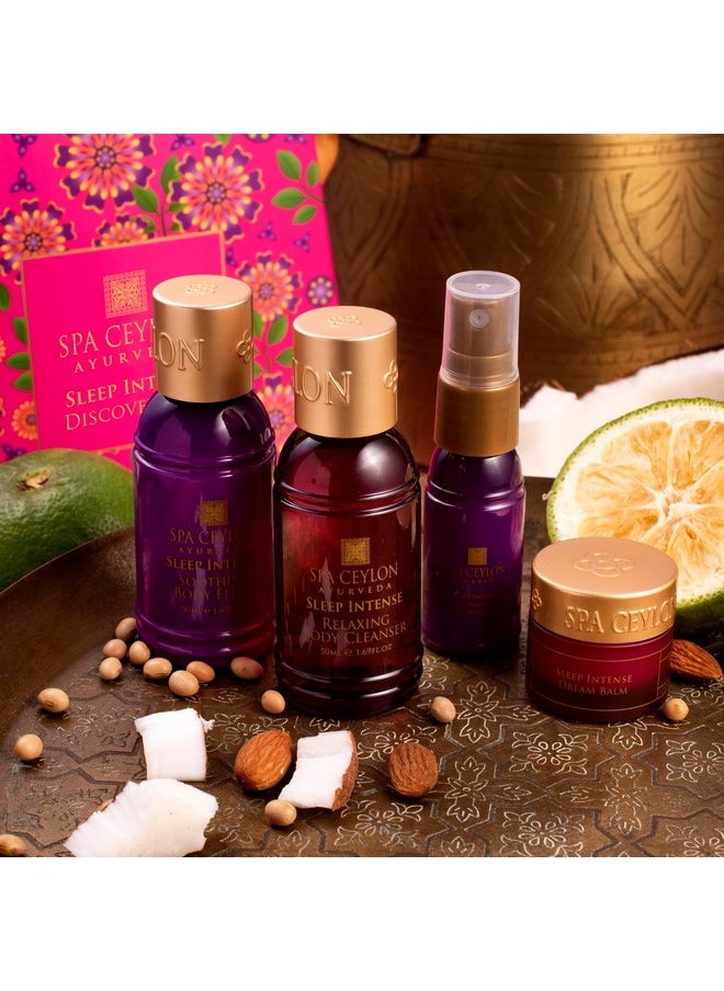 SPA CEYLON Sleep Intense Discovery Set | Ayurvedic Spa Kit for prepare for Sleep | Spa Set