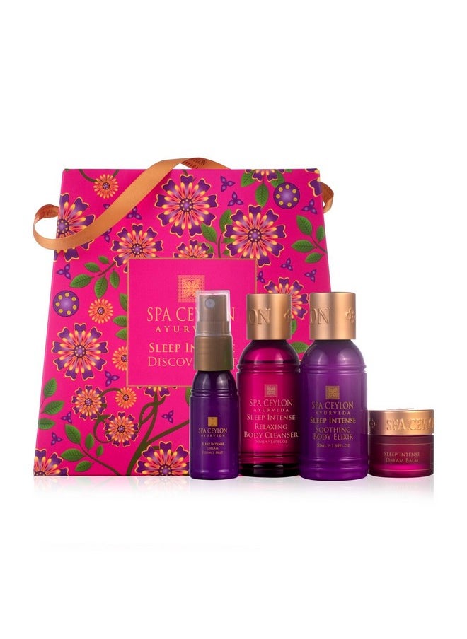 SPA CEYLON Sleep Intense Discovery Set | Ayurvedic Spa Kit for prepare for Sleep | Spa Set