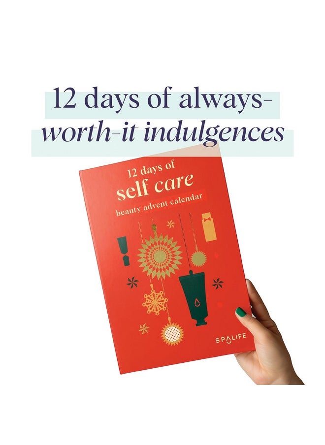 SpaLife Holiday 12-Day Beauty Advent Calendar - Travel-Friendly Skincare - Gift Set - 12 Days of Self-Care Spa Set - Body Care Skin Care - SpaLife Holiday Stocking Stuffer