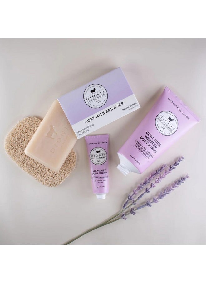 Dionis Lavender Blossom Goat Milk Body Care Bundle, Skincare Essentials For Men and Women, Good For All Skin Types, Cruelty Free and Paraben Free Products