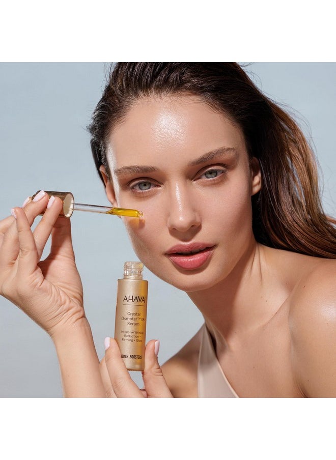 AHAVA Crystal Osmoter X6 Serum Duo Set, 1 Fl.Oz x 2 - Smooth oily lotion with Dead Sea Minerals & Osmoter, to enhance skin radiance, provide firmness and treatment against wrinkles & fine lines