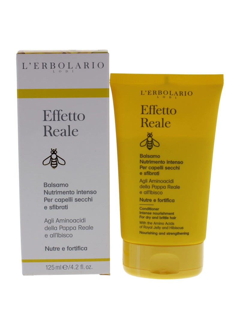 L'Erbolario Effetto Reale Intense Nourishment Conditioner - Ideal For Dry And Brittle Hair - Strengthens And Repairs Damaged Hair - Adds Softness And Volume - Paraben And Silicone Free - 4.2 Oz