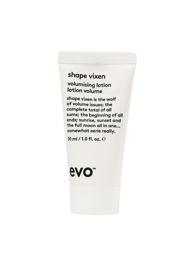 EVO Shape Vixen Volumizing Lotion - Professional Hair Styling Blow Dry Texture Mask for Fine Thin Straight Hair - Travel Size, 30ml / 1.01fl.oz