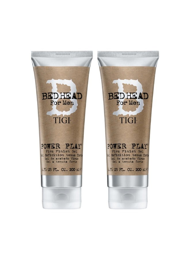 Bed Head for Men by TIGI Power Play Firm Finish Gel 6.76 Oz (Pack of 2)
