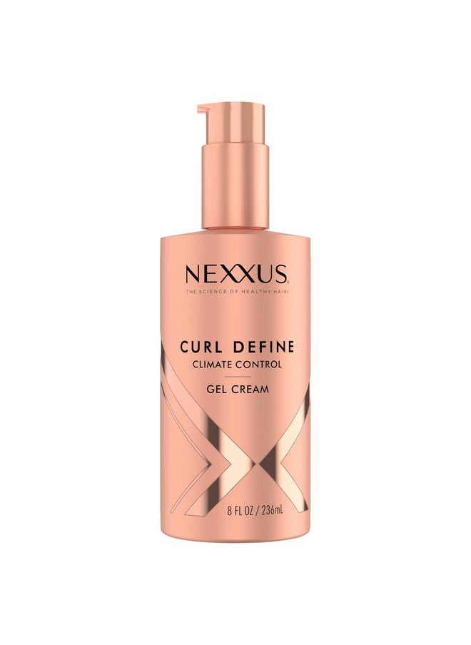 Nexxus Climate Control Gel Cream Curl Define for Cashmere Curls, with StyleProtect Technology 8 oz