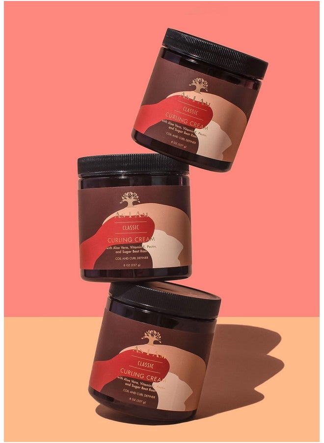 As I Am Curling Creme - 8 ounce (Classic Collection) - Lightweight Curl & Coil Definer - Hi-Definition and Shine