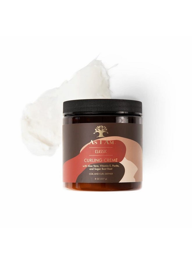 As I Am Curling Creme - 8 ounce (Classic Collection) - Lightweight Curl & Coil Definer - Hi-Definition and Shine