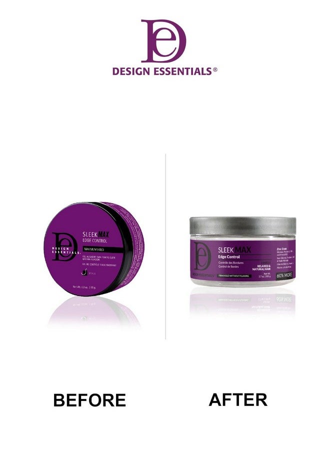 Design Essentials Sleek Max Edge Control, for Smooth All Day Hold and Style, 3.7oz.