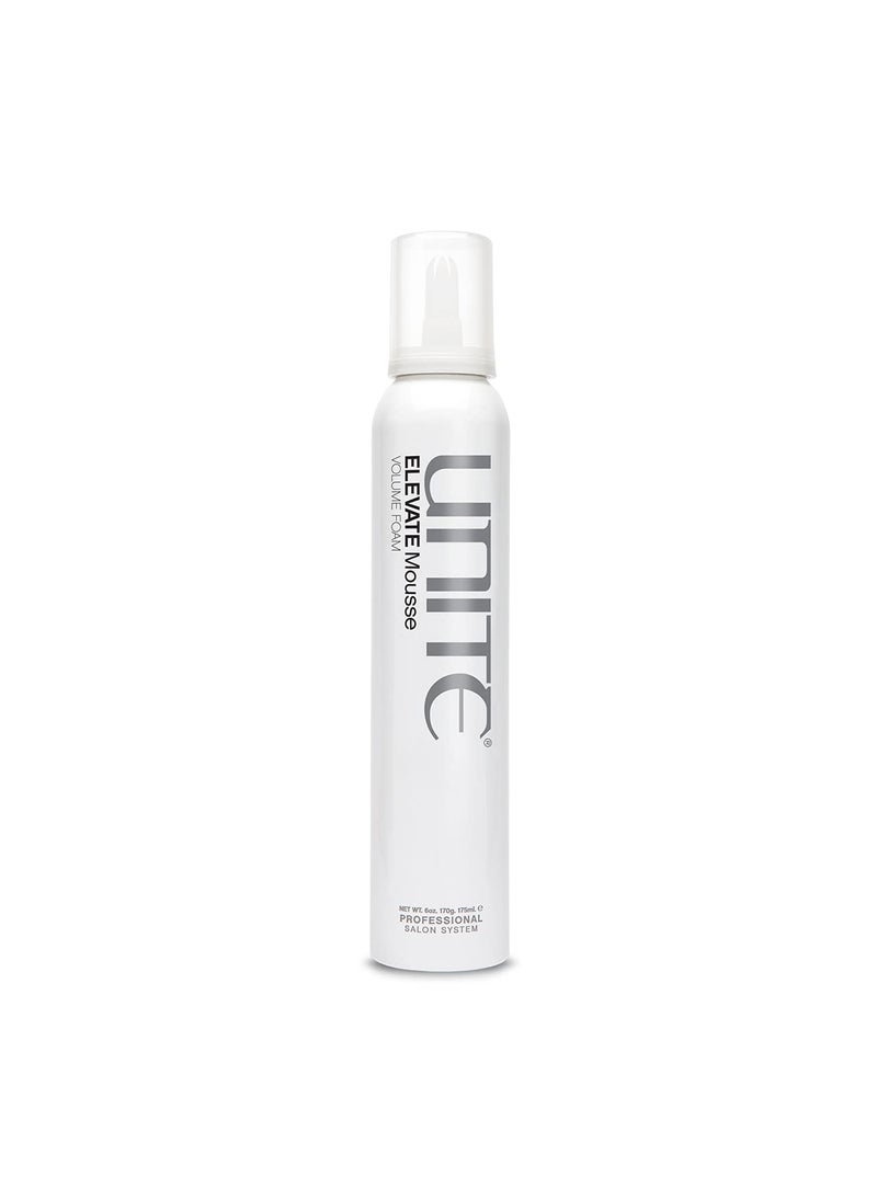 UNITE Hair ELEVATE Mousse Styling Foam Volume Hold Shine FrizzFree Protects UVHeat 6oz