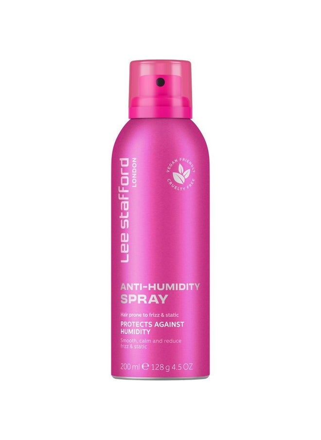 Lee Stafford Frizz Control Hair Spray | Styling - Best Lightweight Anti Humidity Shine Mist, Combats Static for a Smoothing Look, Weatherproof Shield, Blowout Protectant, 4.5 Oz