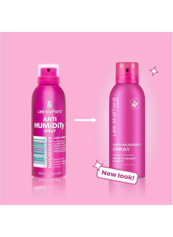 Lee Stafford Frizz Control Hair Spray | Styling - Best Lightweight Anti Humidity Shine Mist, Combats Static for a Smoothing Look, Weatherproof Shield, Blowout Protectant, 4.5 Oz