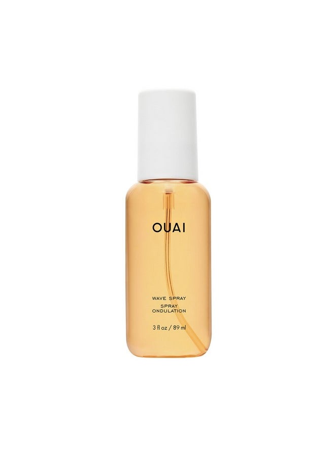 OUAI Travel Size Wave Spray - Texture Spray for Hair with Coconut Oil and Rice Protein - Adds Texture, Volume & Shine for Beach Waves - Paraben Free, Safe for Color & Keratin-Treated Hair (3 fl oz)